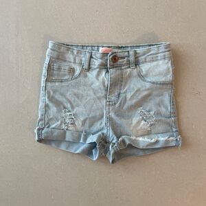 Diva Light Blue Jean Shorts